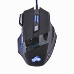 Wired Gaming Mouse 7 Button 5500 3200 DPI LED USB Computer Mouse Gamer Mice  Mause With Backlight For PC Laptop