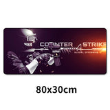 Large Gaming Mouse Pad Locking Edge CSGO Mice Keyboard Desk Protector Rubber Mat Gamer Anti-slip Mousepad XL For Dota 2 80x30cm