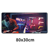 Large Gaming Mouse Pad Locking Edge CSGO Mice Keyboard Desk Protector Rubber Mat Gamer Anti-slip Mousepad XL For Dota 2 80x30cm