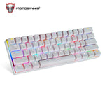 MOTOSPEED CK62 Keyboard Wired/Bluetooth Keyboard Dual Mode Mechanical Keyboard 61 Keys RGB LED Backlight Gaming Keyboard