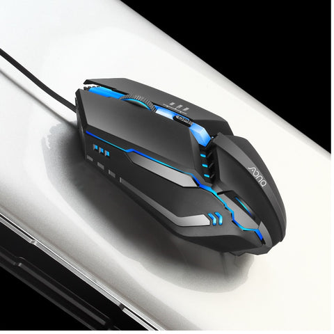 Lefon Wired Mouse USB Colorful Light Gaming Mouse Optics 1600 Dpi rubber Mouses RGB LED Ergonomic Gaming Mice For Laptop Pc