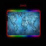XGZ Map RGB Large Gaming Mouse Pad Gamer Led Computer Mousepad Big Mouse Mat with Backlight for Keyboard Desk Mat Mause Carpet