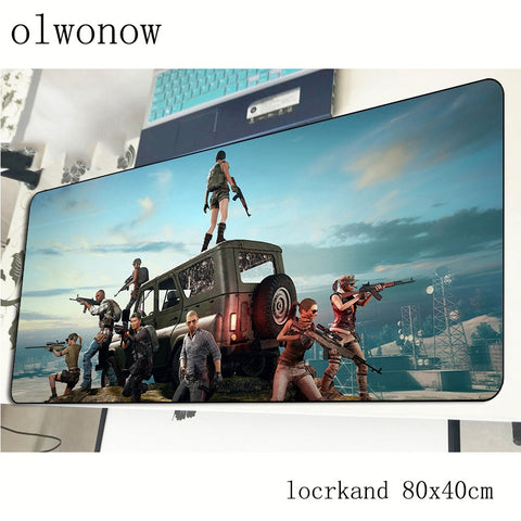 pubg mouse pad 80x40cm Fashion mousepads best gaming mousepad gamer HD pattern large personalized mouse pads keyboard pc pad
