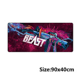 900x400 2 mm large gaming mouse pad XL XXL Overlock big game mousepad keyboard desk mat for CS:GO CSGO dragon hyper beast AWP
