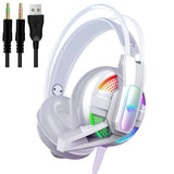 PS4 Gaming Headphone 4D Stereo RGB Marquee Earphones Wired Game Headset with Microphone for New Xbox One/Laptop/PC Tablet Gamer