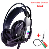 PS4 Gaming Headphone 4D Stereo RGB Marquee Earphones Wired Game Headset with Microphone for New Xbox One/Laptop/PC Tablet Gamer