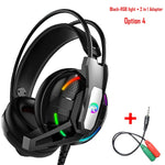 PS4 Gaming Headphone 4D Stereo RGB Marquee Earphones Wired Game Headset with Microphone for New Xbox One/Laptop/PC Tablet Gamer
