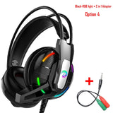 PS4 Gaming Headphone 4D Stereo RGB Marquee Earphones Wired Game Headset with Microphone for New Xbox One/Laptop/PC Tablet Gamer