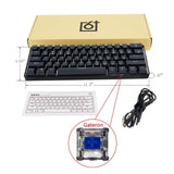 GK61 61 Key Mechanical Keyboard USB Wired LED Backlit Axis Gaming Mechanical Keyboard For Desktop