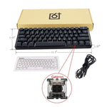 GK61 61 Key Mechanical Keyboard USB Wired LED Backlit Axis Gaming Mechanical Keyboard For Desktop