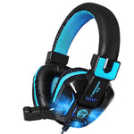 New Canleen Stereo Surrounded Deep Bass LED Light Gaming Headphone Headset Over-Ear Earphone with Light for LOL PC Gamer
