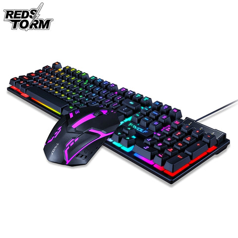 Gaming keyboard And Mouse Wired keyboard With Backlight Keyboard Russia Gamer Kit 1600Dpi Silent Gaming Mouse Set For PC Laptop
