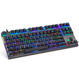 Motospeed K82 Mechanical Keyboard USB Wired RGB LED Backlight 87 Keys RED Switch PUBG Gaming  Keyboard For FPS gamer