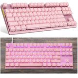 Motospeed K82 Mechanical Keyboard USB Wired RGB LED Backlight 87 Keys RED Switch PUBG Gaming  Keyboard For FPS gamer