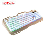 imice Metal Backlit Gaming Keyboard with Waterproof and Suspension Key Cap for Gaming Application Wire Keyboard