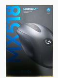 Logitech Original MX518 Legendary Gaming Mouse with HERO Sensor 16000DPI Classic Fever Level Mouse Legend Reborn for Mouse Gamer