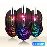Professional Gaming Mouse Colorful Backlight  Ergonomic 6 Buttons USB Wired Gaming Mouse Mice for PC Laptop Computer Gamer мышь