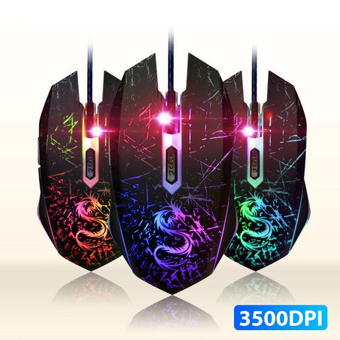 Professional Gaming Mouse Colorful Backlight  Ergonomic 6 Buttons USB Wired Gaming Mouse Mice for PC Laptop Computer Gamer мышь