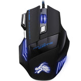 Mechanical Keyboard Mouse USB Wired Gaming Keyboard Mouse Cool LED 3-Color Colorful Breathing Backlit Waterproof Crack Keyboard