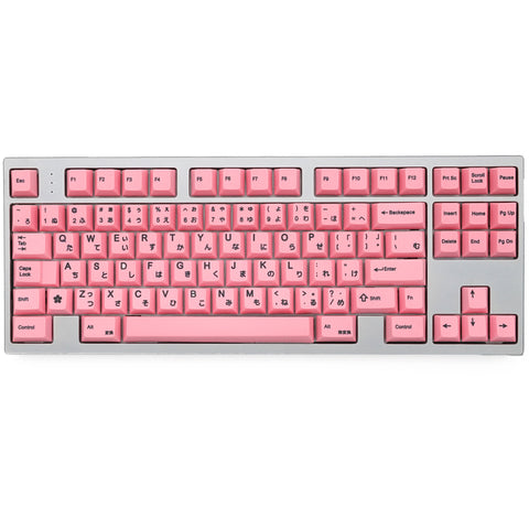 Pink 139 Japanese root Japan black font language Cherry profile Dye Sub Keycap PBT for gh60 xd60 xd84 cospad tada68 87 104