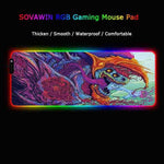 Gaming Mousepad LED  Large Gamer Mouse pad RGB 11Usb LED Lighting Backlit  Computer Mat Rubber Keyboard Desk Pad for Csgo
