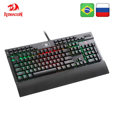 Redragon K550 Aluminum USB Mechanical Gaming Keyboard Rgb Red Purple Switch Diy Ergonomic Key Backlit Anti-Ghosting PC Pro Gamer