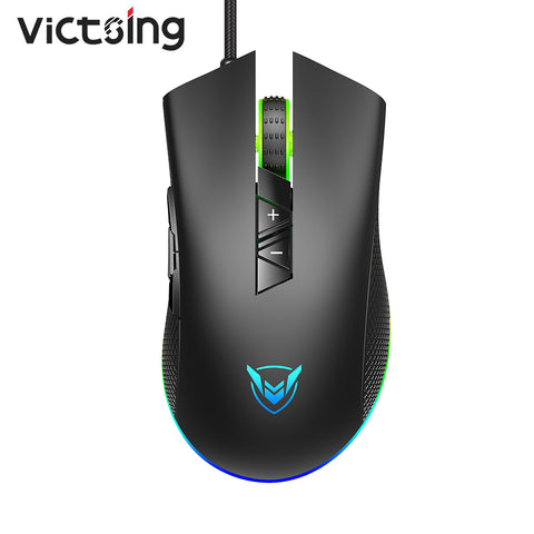 VicTsing PC217 Gaming Mouse Wired Upgraded PMW3325 Sensor 10000 DPI 8 Programmable Buttons RGB Backlit Ergonomic Computer Mouse
