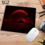 XGZ  Crimson Night Moon Large Gaming Mouse Pad Gamer Locking Edge Keyboard Mouse Mat Gaming Desk Mousepad for CS GO LOL Dota XXL