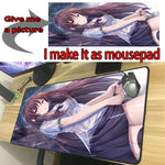 XGZ Diy Custom Office Big Gaming Mouse Pad Speed Computer Keyboard Mat Black Lock Edge Rubber Stripe Non-slip for Lol Dota Gamer