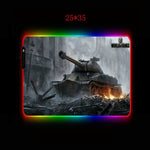XGZ World of Tanks Gaming Mouse Pad Gamer Computer Mousepad RGB Backlit Mause  Large  for Desk Keyboard LED Mice Mat