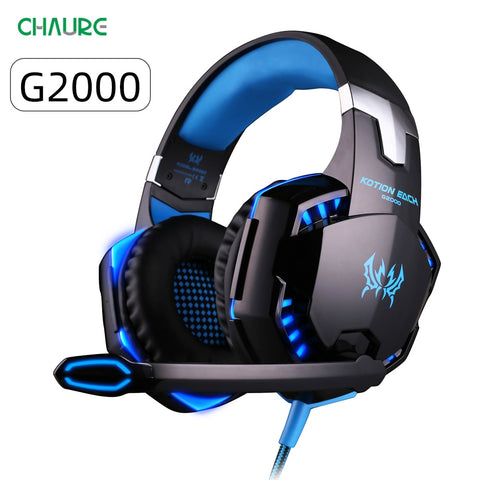 CHAURE Headset over-ear Game Earphones Wired gaming headset microphone Deep bass stereo headphones for PS4 PC New X-BOX gamer