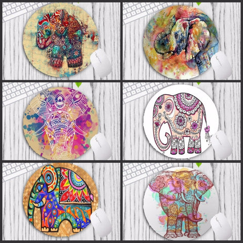 XGZ 2020 Big Promotion Elephant Mouse Pad for CSGO PC Computer Notbook Custom Round Mousepad Gaming Gamer 200X200X2MM