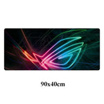 Fashion ASUS Gaming Large Mousepad Republic Of Gamers Keyboard Pad Locking Edge Rubber Otaku Mouse Pad Office Laptop Desk Mat