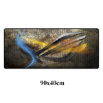 Fashion ASUS Gaming Large Mousepad Republic Of Gamers Keyboard Pad Locking Edge Rubber Otaku Mouse Pad Office Laptop Desk Mat