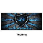 Fashion ASUS Gaming Large Mousepad Republic Of Gamers Keyboard Pad Locking Edge Rubber Otaku Mouse Pad Office Laptop Desk Mat