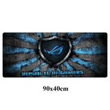 Fashion ASUS Gaming Large Mousepad Republic Of Gamers Keyboard Pad Locking Edge Rubber Otaku Mouse Pad Office Laptop Desk Mat