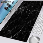 MRGBEST Marble Pattern Game Large RGB Rubber Mouse Pad Lockedge LED Lighting Game Player Mousepad XXL Desk Game Desktop Game Mat