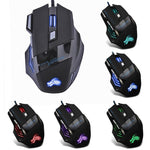 Wired Gaming Mouse 5500 DPI Professional  LED Optical Gamer Computer Laptop PC Mice 7 Buttons Dropshipping