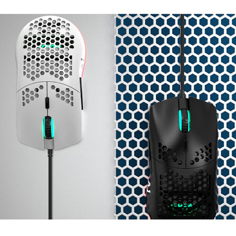 AJ390 Lightweight Wired Mouse Hollow-out Gaming Mouce Mice 6 DPI Adjustable 7Key