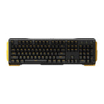 James Donkey 619 Gaming Keyboard 104keys Gateron Switches USB Wired Yellow Backlight Mechanical Keyboard for Mac PC Gamer CS LOL