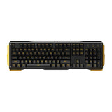 James Donkey 619 Gaming Keyboard 104keys Gateron Switches USB Wired Yellow Backlight Mechanical Keyboard for Mac PC Gamer CS LOL