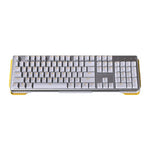 James Donkey 619 Gaming Keyboard 104keys Gateron Switches USB Wired Yellow Backlight Mechanical Keyboard for Mac PC Gamer CS LOL