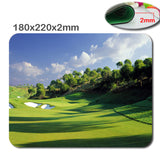 Rubber gaming mouse pad Golf Course 2 Customized Non-Slip Rubber Mousepad Gaming Mouse Pad in 220mm*180mm*2mm Or 290mm*250mm*2mm
