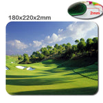 Rubber gaming mouse pad Golf Course 2 Customized Non-Slip Rubber Mousepad Gaming Mouse Pad in 220mm*180mm*2mm Or 290mm*250mm*2mm