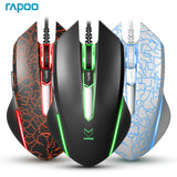 New Rapoo V18 Gaming Mouse 6 Buttons Wired USB Optical Mice Adjustable 2000DPI Professional Game for Laptops Desktop