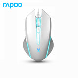 New Rapoo V18 Gaming Mouse 6 Buttons Wired USB Optical Mice Adjustable 2000DPI Professional Game for Laptops Desktop