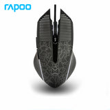 New Rapoo V18 Gaming Mouse 6 Buttons Wired USB Optical Mice Adjustable 2000DPI Professional Game for Laptops Desktop
