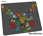 pokemons mousepad 26x21cm gaming mouse pad big gamer mat Indie Pop game computer desk padmouse keyboard Professional play mats