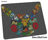 pokemons mousepad 26x21cm gaming mouse pad big gamer mat Indie Pop game computer desk padmouse keyboard Professional play mats