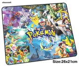 pokemons mousepad 26x21cm gaming mouse pad big gamer mat Indie Pop game computer desk padmouse keyboard Professional play mats